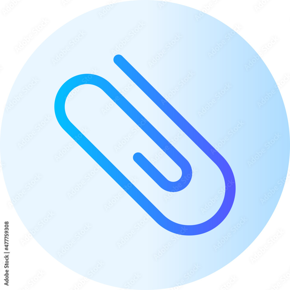 paper clip gradient icon paper clip gradient icon