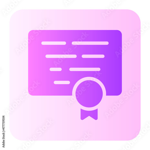 qualification gradient icon