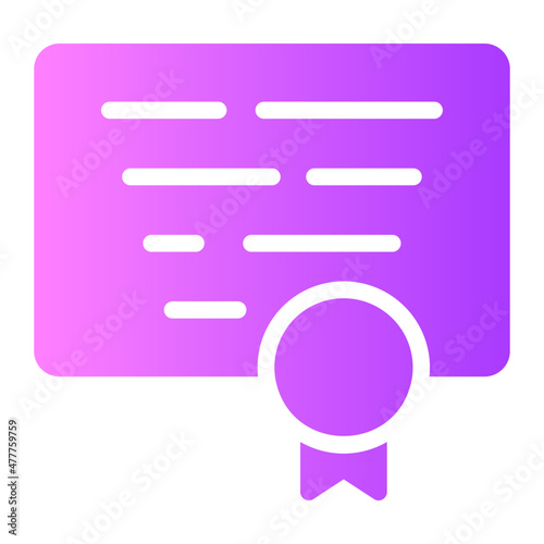 qualification gradient icon
