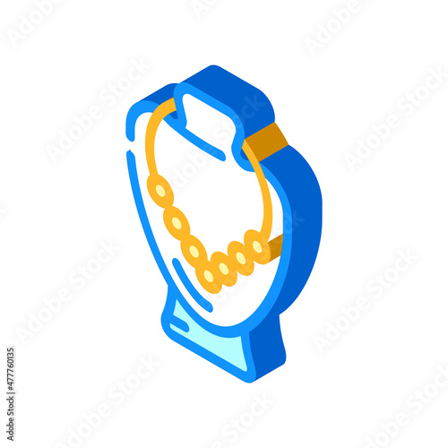 bijouterie accessory isometric icon vector. bijouterie accessory sign. isolated symbol illustration