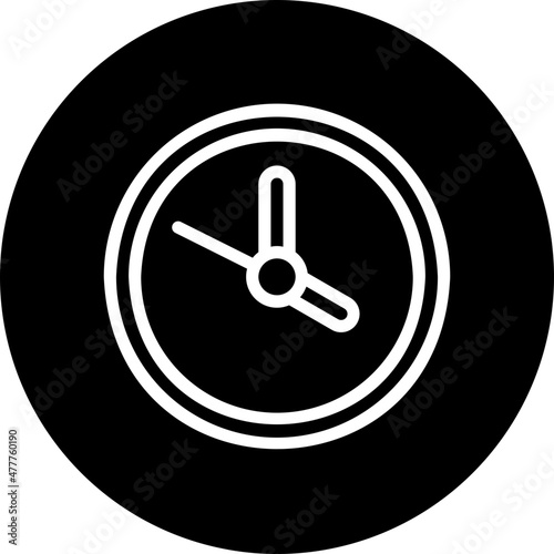 clock glyph icon