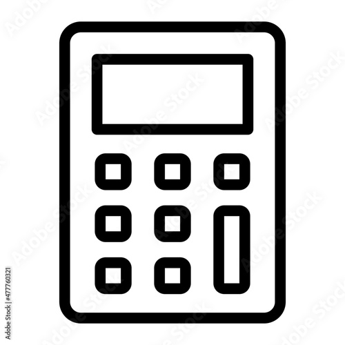 calculator line icon