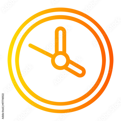 clock gradient icon