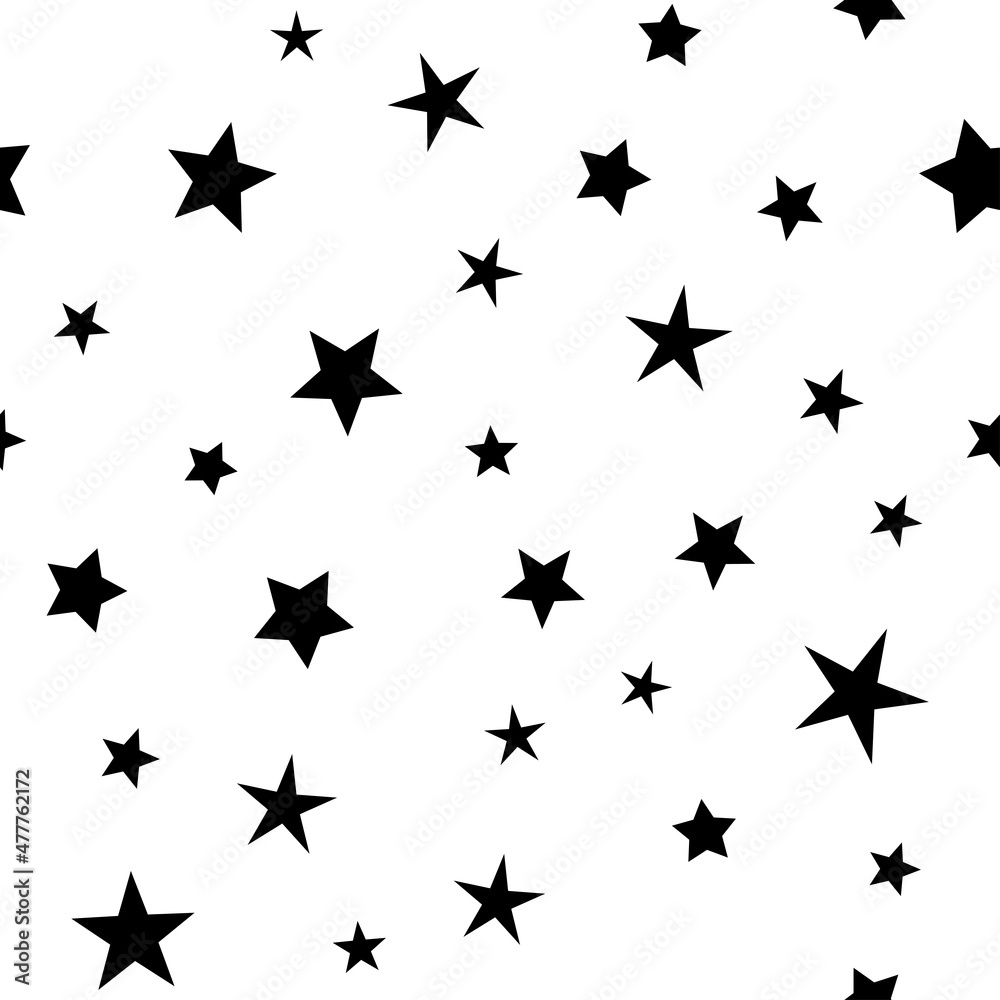 Stars seamless pattern. Star icons texture background. Starry sky and night design. Stars seamless pattern. Star icons texture background. Starry sky and night design.