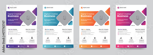 Creative Corporate Business Flyer Brochure Template Design, abstract business flyer, vector template design. Brochure design, cover, annual report, poster, flyer