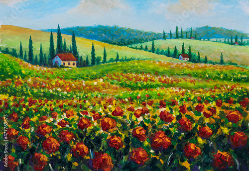 Flowers paintings monet painting claude impressionism paint landscape flower meadow oil