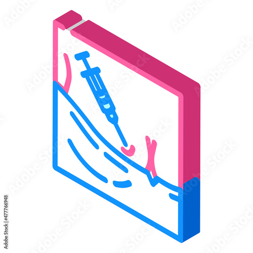 mesotherapy rejuvenation zones isometric icon vector. mesotherapy rejuvenation zones sign. isolated symbol illustration
