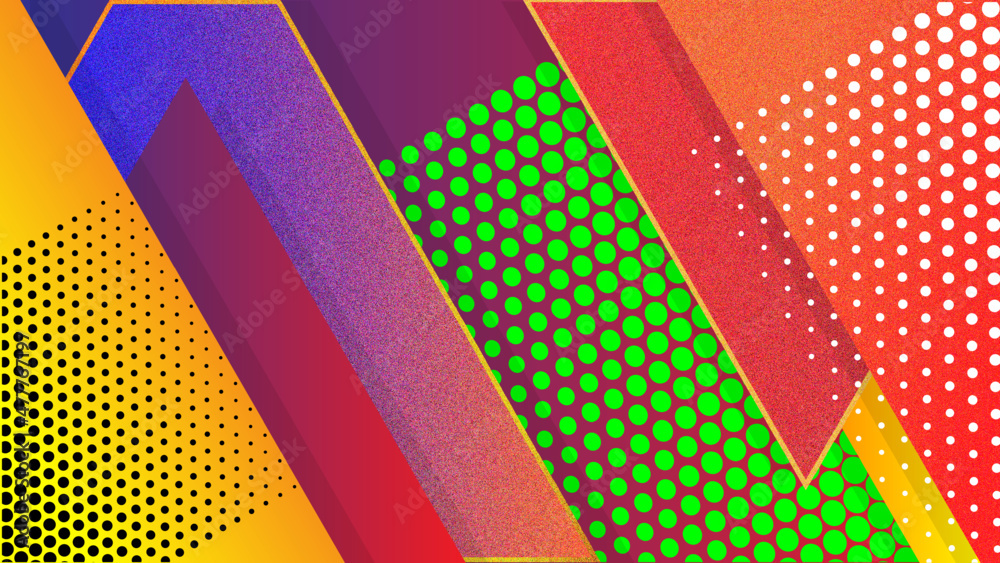 The glittering background with gradient color and halftones style. Can be blurred became bokeh effects.