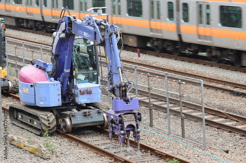 鉄道工事用重機