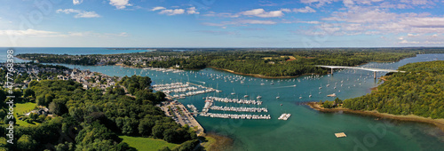 Wallpaper Mural aerial view on the harbor of benodet in brittany Torontodigital.ca