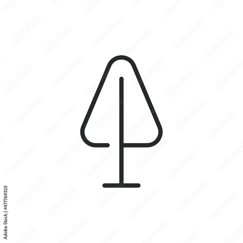 simple vector icon tree editable. isolated on white background. simple vector icon tree editable. isolated on white background.