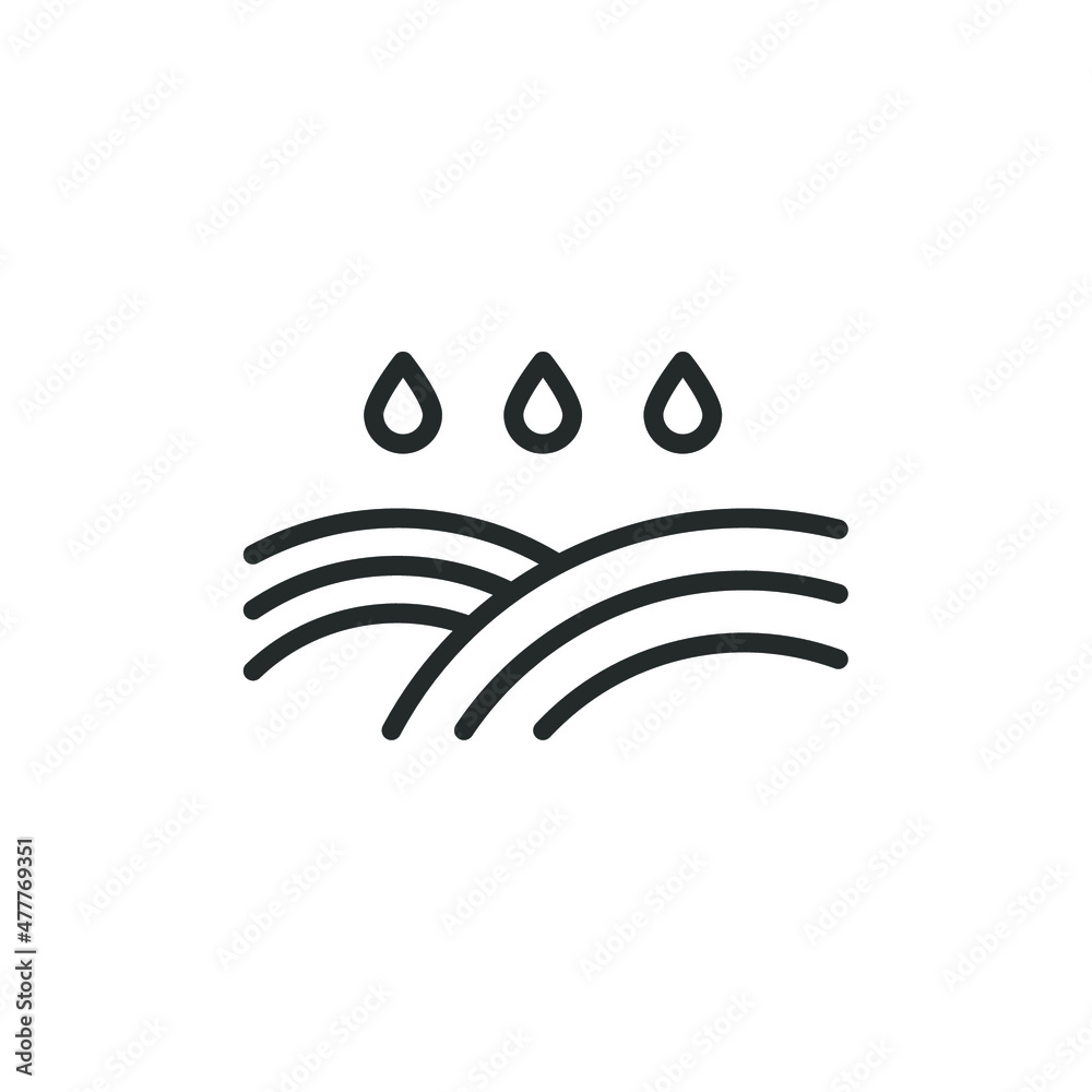 Obraz premium simple vector icon rain editable. isolated on white background.
