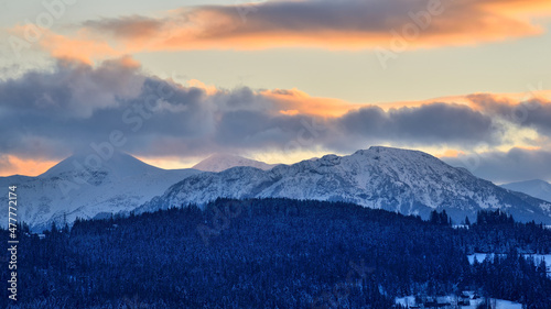 Winter Tatra Mountains, Poland.
