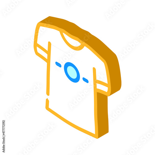 t-shirts and short sleeve isometric icon vector. t-shirts and short sleeve sign. isolated symbol illustration
