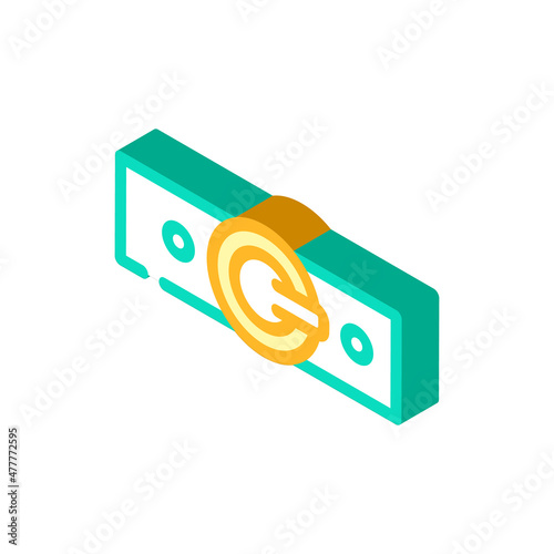 belts clothing accessory isometric icon vector. belts clothing accessory sign. isolated symbol illustration