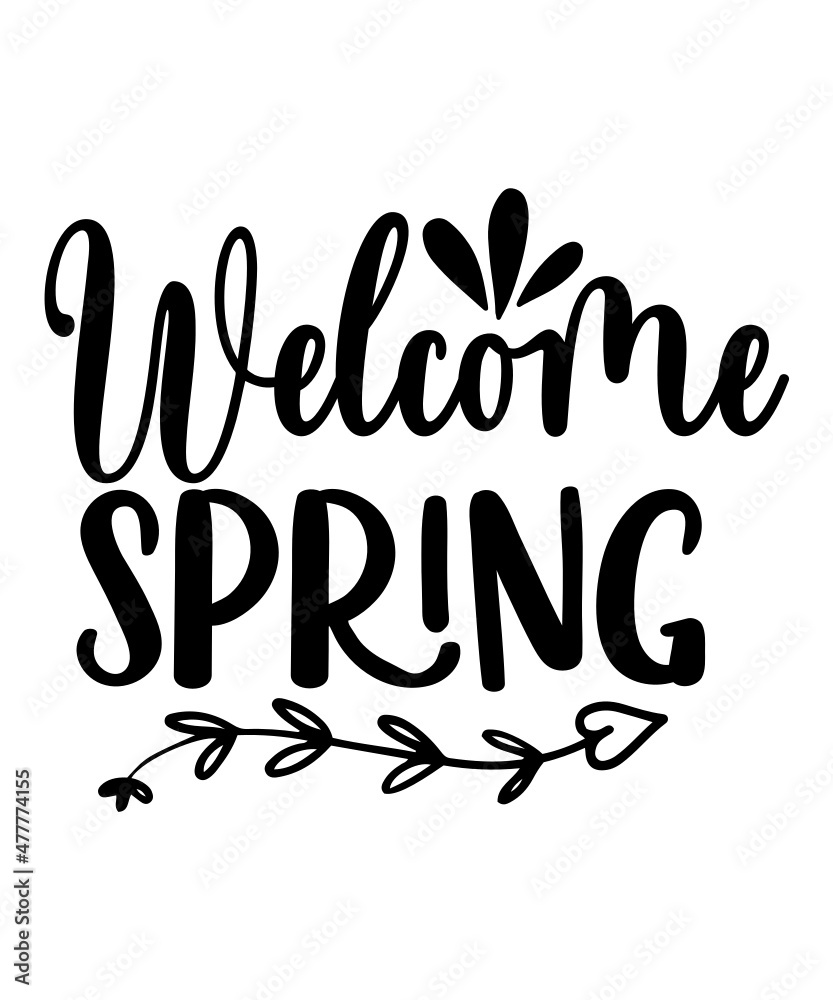 Spring Svg Bundle, Spring Sign Svg, Farmhouse Svg, Hello Spring Svg, Welcome Spring Svg, Spring Sayings Svg, Spring Png, Cut Files, Download,Spring 