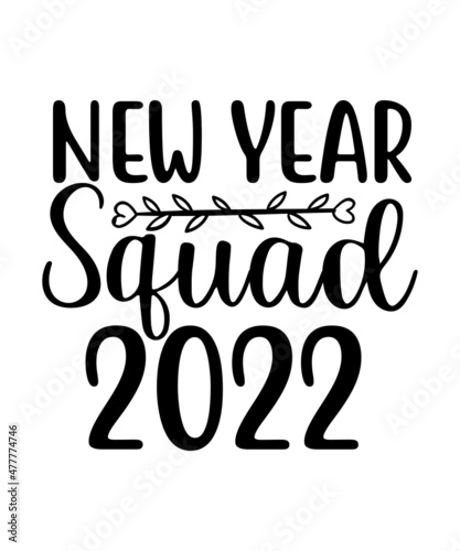 Happy New Year SVG Bundle Cut Files  Hello 2022 Svg  New Year Decoration  New Year Sign  Silhouette Cricut  Printable Vector  New Year Quote Happy New Year SVG Bundle