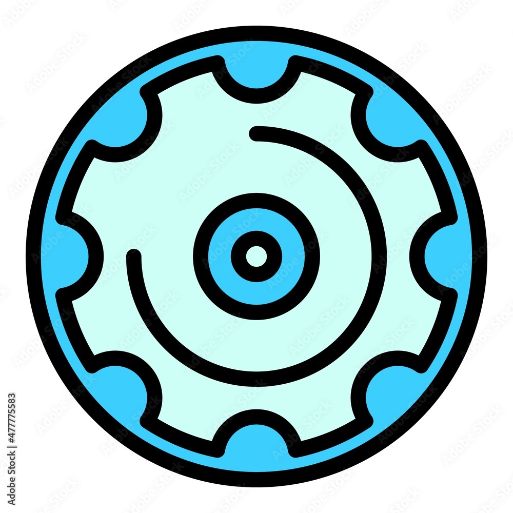 Manhole tool icon. Outline manhole tool vector icon color flat isolated Manhole tool icon. Outline manhole tool vector icon color flat isolated