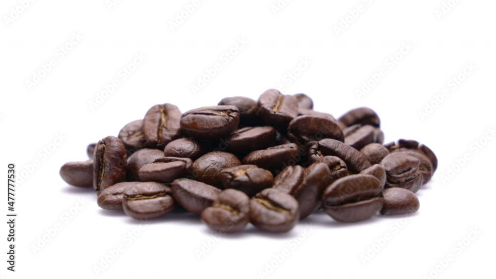 freshly roasted coffee beans (looping) freshly roasted coffee beans (looping)