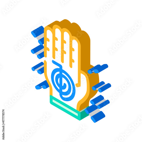 reiki massage isometric icon vector. reiki massage sign. isolated symbol illustration