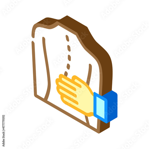physiotherapy treatment isometric icon vector. physiotherapy treatment sign. isolated symbol illustration