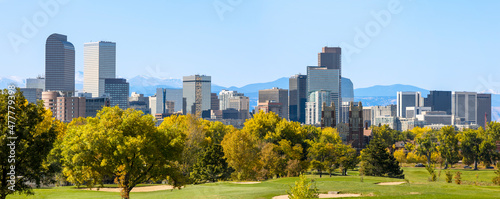 Denver Colorado. Mile High City, Rocky Mountains.