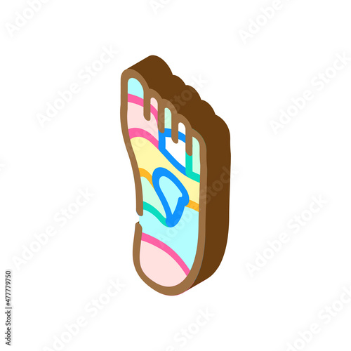 shiatsu massage isometric icon vector. shiatsu massage sign. isolated symbol illustration
