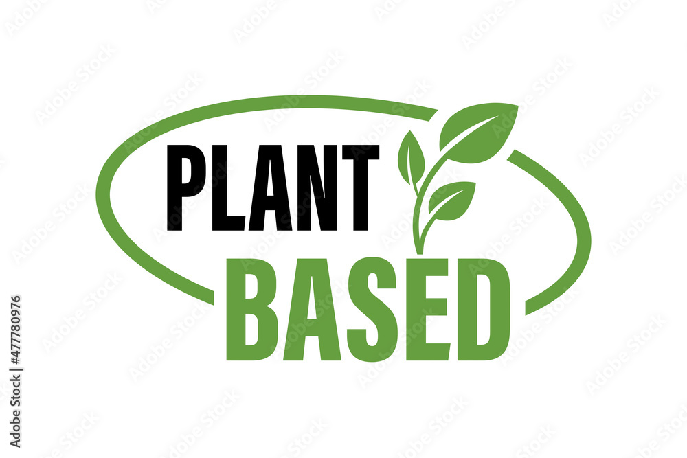 Plant based Icon on a white background.