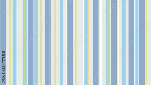 Colorful abstract vector background of different size vertical stripes. Purple, grey, blue and yellow stripes overlapping each other. Pretty, retro, calming background. Copy space. 