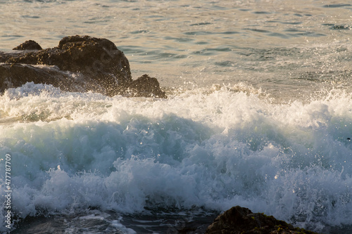 Waves On The California Coastline