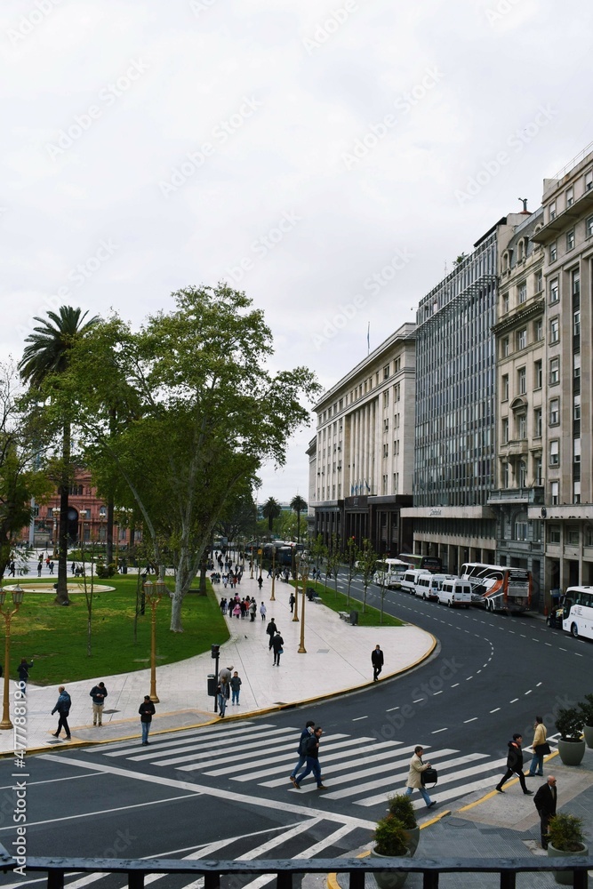 Vista da square of Mayo, Buenos Aires.