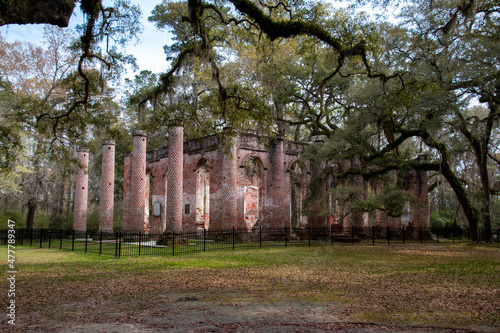 The Old Sheldon Church Ruins is a historic site located in Beaufort County, South Carolina
