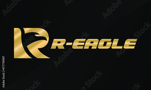 R Eagle Logo Design Vector Suitable for your logo business