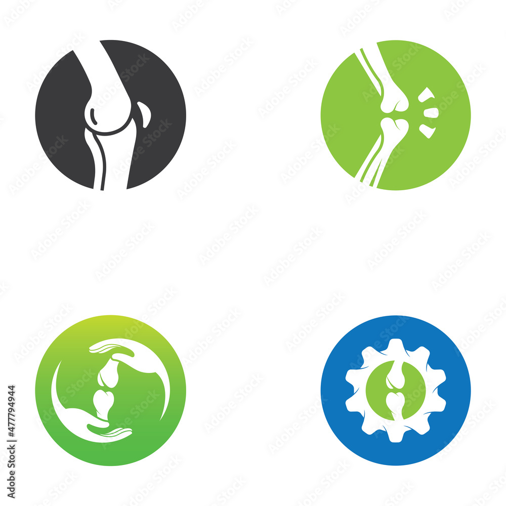 Obraz premium Bone logo icon vector design template illustration