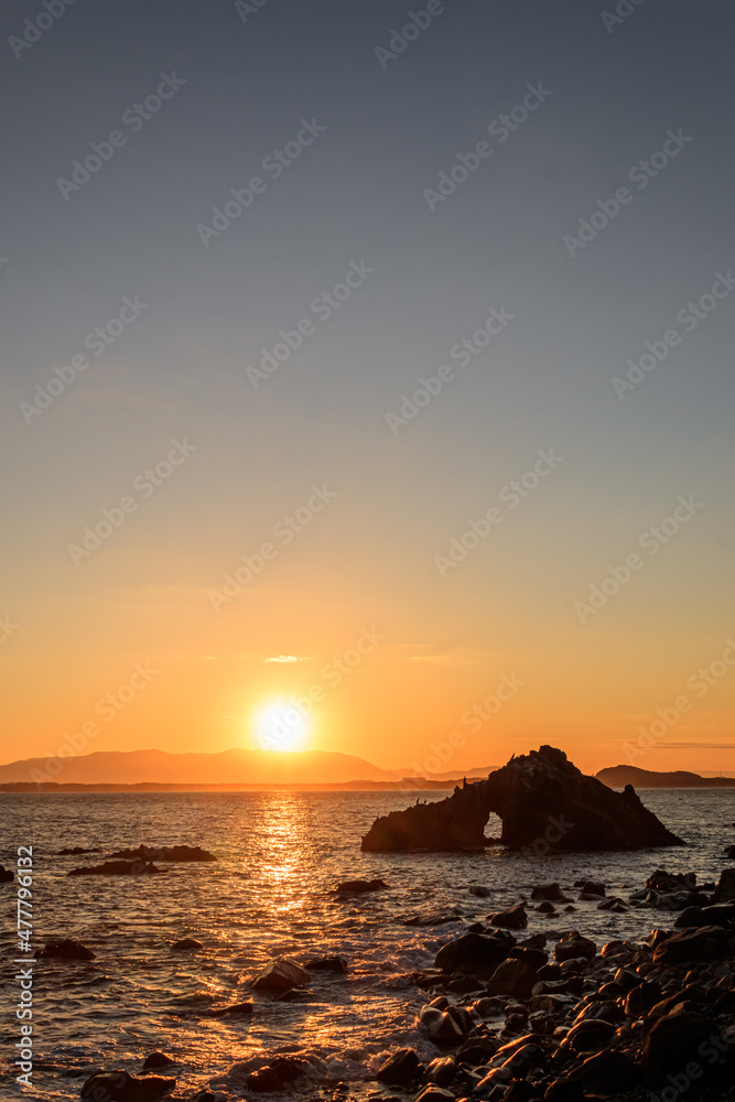 志賀島　初日の出　福岡県福岡市　Shikanoshima sunrise Fukuoka