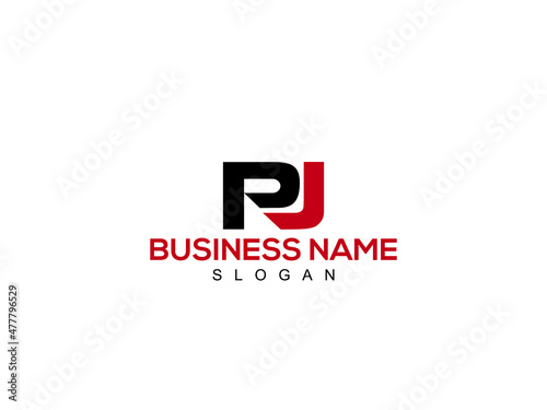 Initial Letter PJ Logo Icon, Colorful PJ Letter Logo Image Design