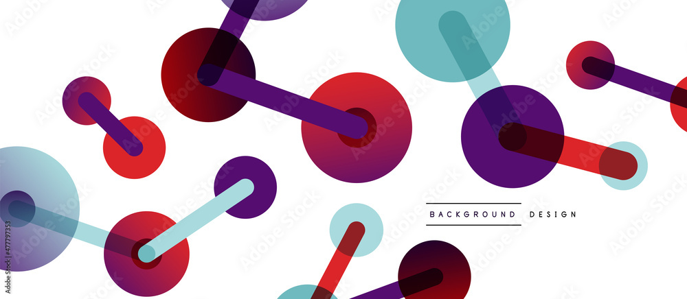 Line points connections geometric abstract background. Circles connected by lines. Trendy techno business template for wallpaper, banner, background or landing Line points connections geometric abstract background. Circles connected by lines. Trendy techno business template for wallpaper, banner, background or landing