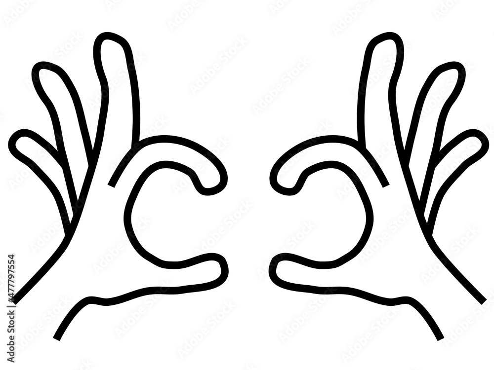 Obraz premium 手で作るハートマーク