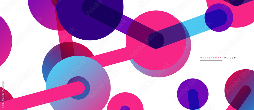 Line points connections geometric abstract background. Circles connected by lines. Trendy techno business template for wallpaper, banner, background or landing Line points connections geometric abstract background. Circles connected by lines. Trendy techno business template for wallpaper, banner, background or landing
