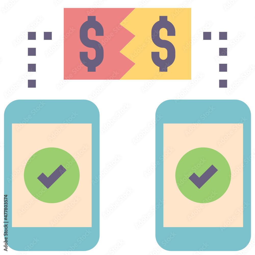 split flat style icon