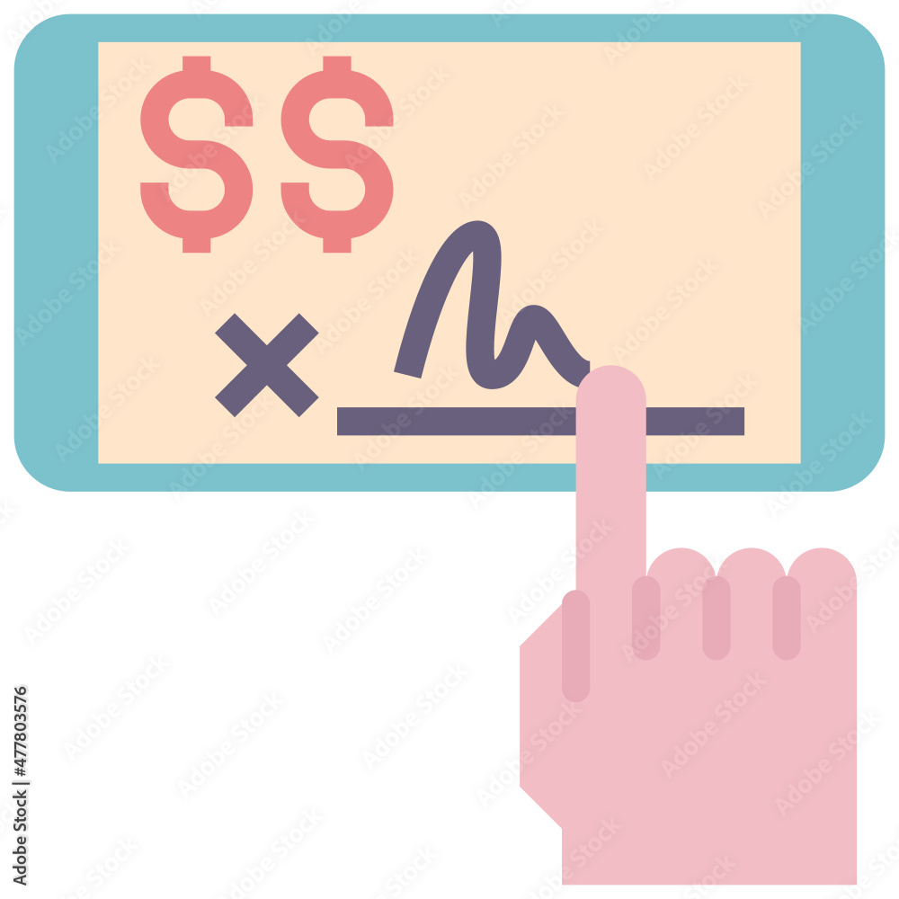 Obraz premium sign flat style icon