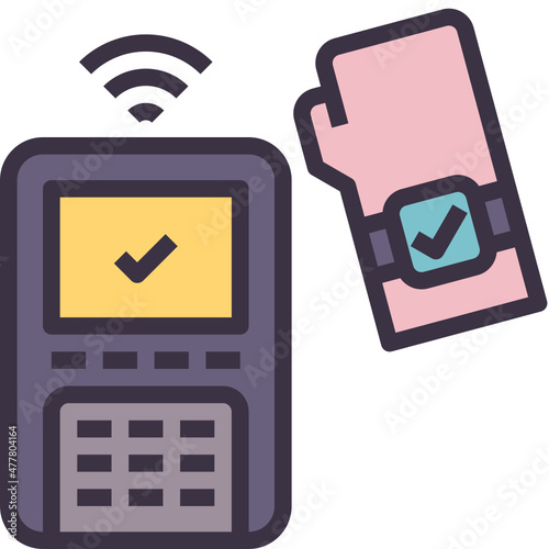 smartwatch outline style icon
