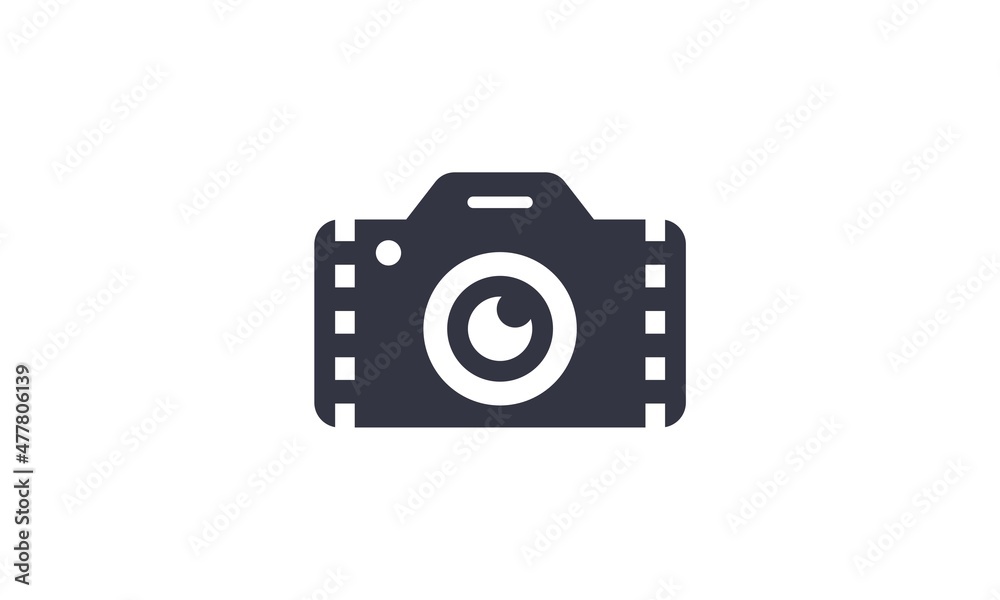 illustration vector graphic of camera and film. good for product, film, video, etc.