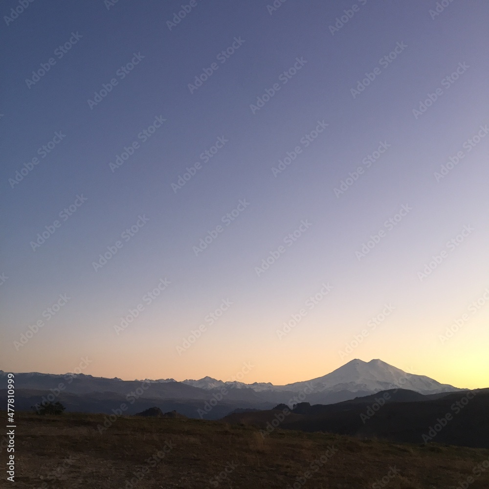 Mount Elbrus Mountain Sunset