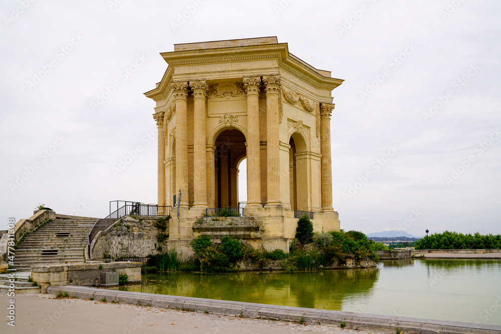 Saint Clement Aqueduct building arch in Montpellier