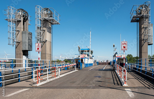 Ferry at Ankerweg in Amsterdam photo