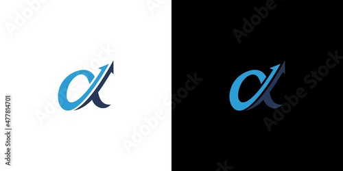 Modern and sophisticated alpha logo design photo