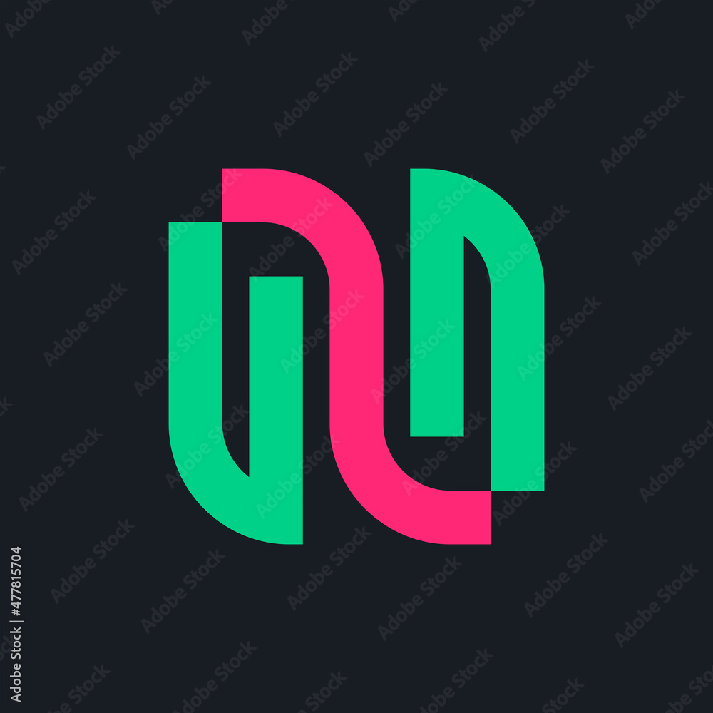 Letter N logo. Icon design. Template elements. Geometric abstract logos Letter N logo. Icon design. Template elements. Geometric abstract logos