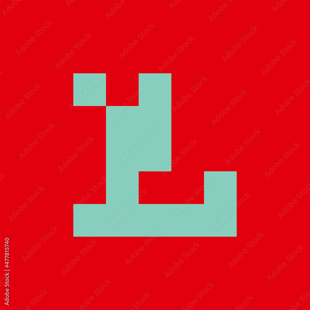 Fototapeta premium Letter L logo. Icon design. Template elements. Geometric abstract logos