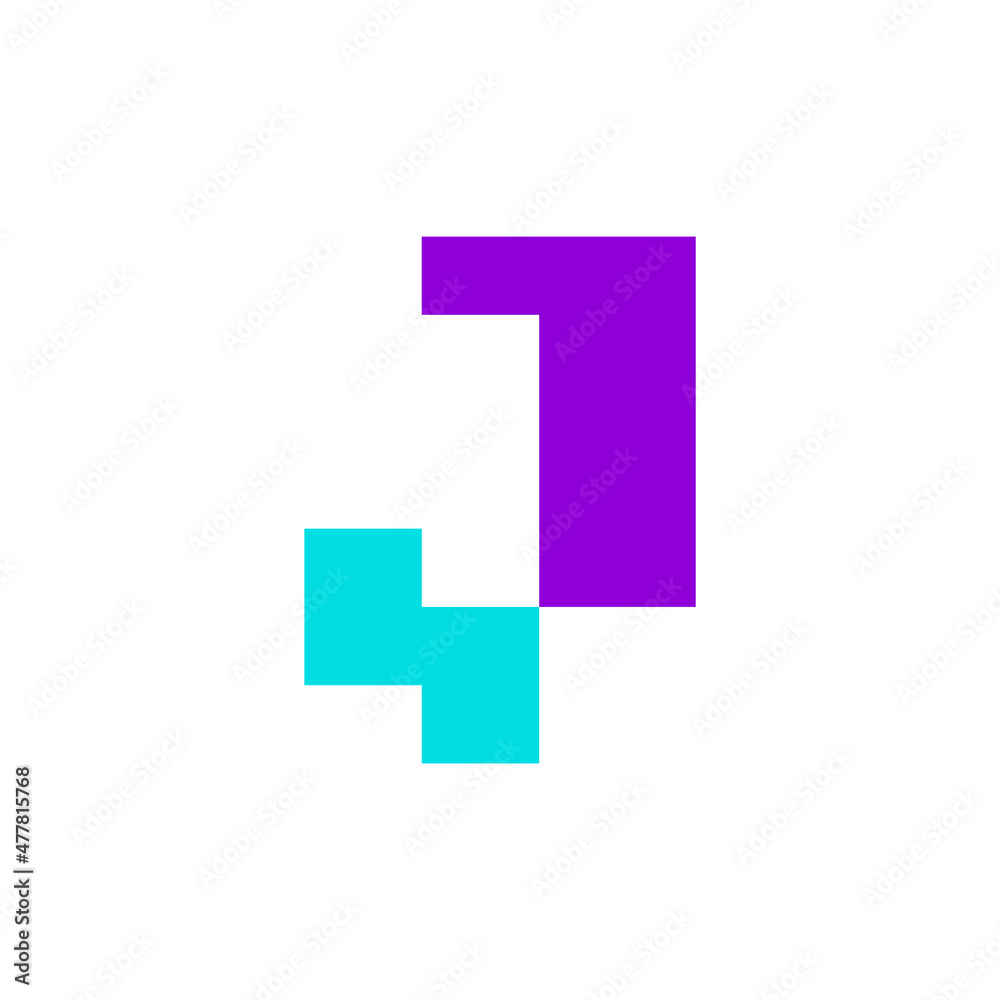 Letter J logo. Icon design. Template elements. Geometric abstract logos Letter J logo. Icon design. Template elements. Geometric abstract logos